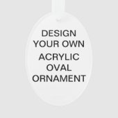 Aangepaste versiering van de kerstboom met AcrylOV Ornament (voorkant)