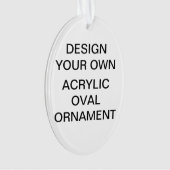 Aangepaste versiering van de kerstboom met AcrylOV Ornament (voorkant)