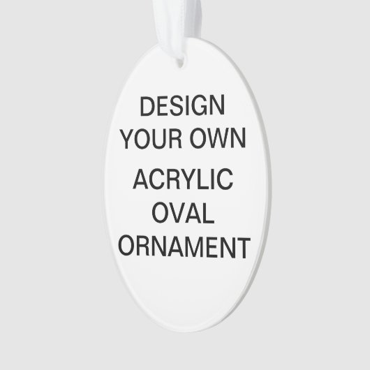 Aangepaste versiering van de kerstboom met AcrylOV Ornament (voorkant)