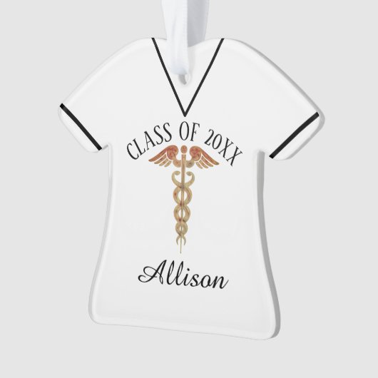 Aangepaste versiering van het Afstuderen van de ve Ornament (voorkant)
