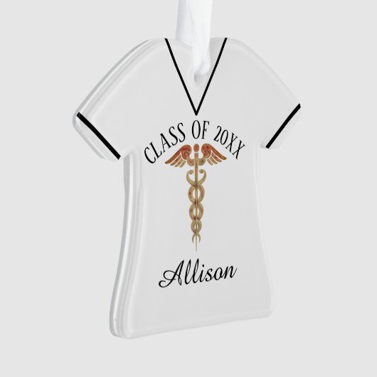 Aangepaste versiering van het Afstuderen van de ve Ornament (voorkant)