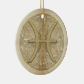 Aangepaste versiering van Pisces Star-teken Keramisch Ornament (Rechts)