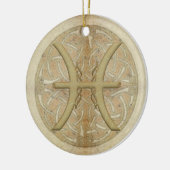 Aangepaste versiering van Pisces Star-teken Keramisch Ornament (Links)