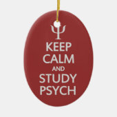 Aangepaste versiering van Psych behouden Keramisch Ornament (Voorkant)