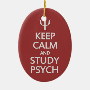 Aangepaste versiering van Psych behouden Keramisch Ornament