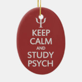 Aangepaste versiering van Psych behouden Keramisch Ornament (Achterkant)