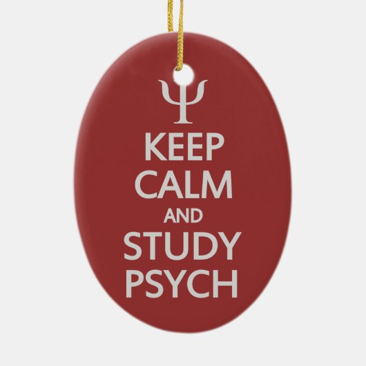 Aangepaste versiering van Psych behouden Keramisch Ornament (Achterkant)