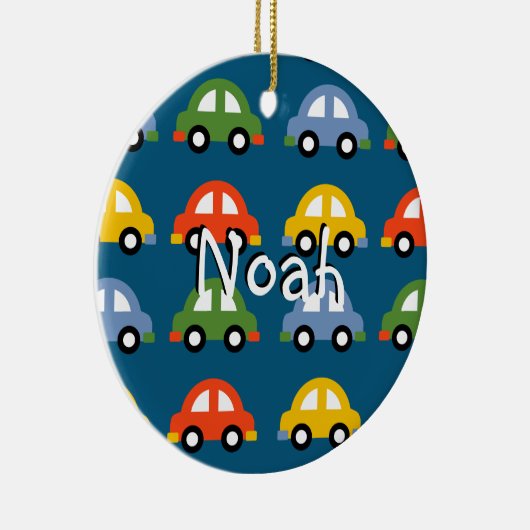 aangepaste versiering van speelgoed-auto's keramisch ornament (Rechts)