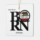 Aangepaste versiering voor BORN Santa Cruz Keramisch Ornament (Links)