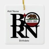 Aangepaste versiering voor BORN Santa Cruz Keramisch Ornament (Voorkant)