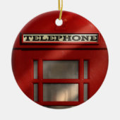 Aangepaste versiering voor British Red Telephone B Keramisch Ornament (Voorkant)