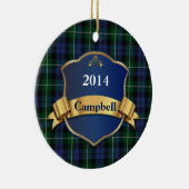 Aangepaste versiering voor Campbell Tartan Keramisch Ornament (Rechts)