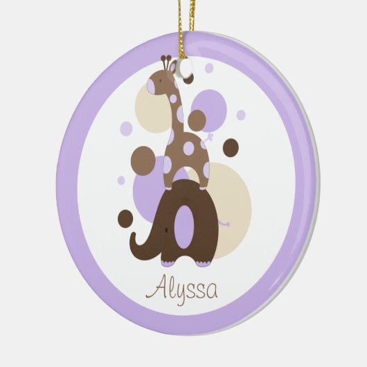 Aangepaste versiering voor Elle-n-Friends Keramisch Ornament (Links)