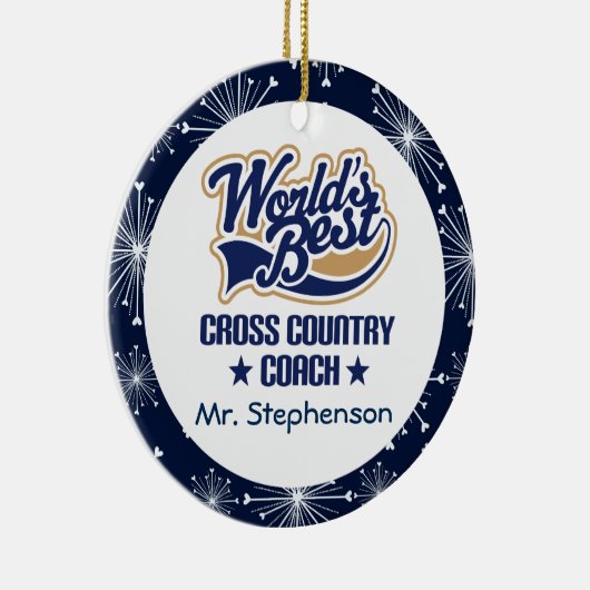 Aangepaste versiering voor internationale coach keramisch ornament (Rechts)