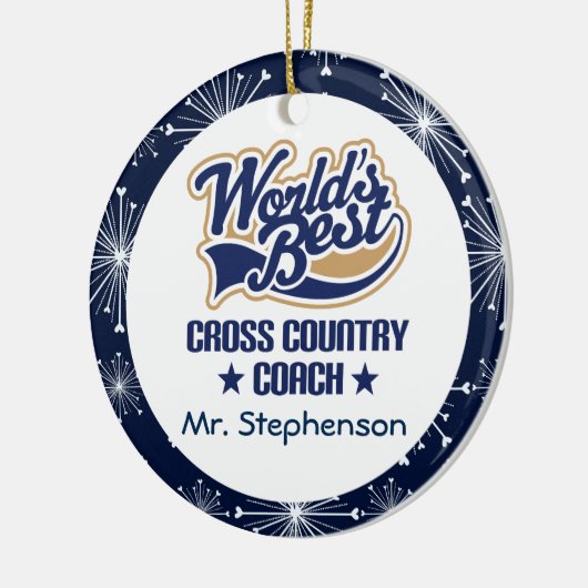 Aangepaste versiering voor internationale coach keramisch ornament (Links)