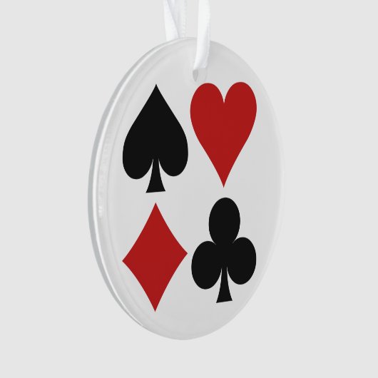 Aangepaste versiering voor kaartspeler ornament (voorkant)
