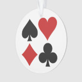 Aangepaste versiering voor kaartspeler ornament (voorkant)
