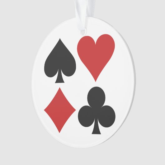 Aangepaste versiering voor kaartspeler ornament (voorkant)