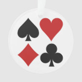Aangepaste versiering voor kaartspeler ornament (voorkant)