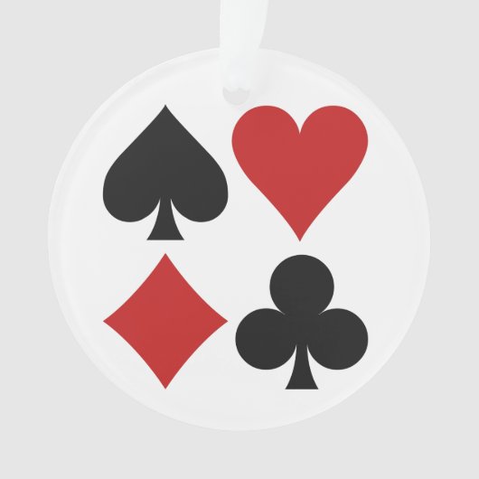 Aangepaste versiering voor kaartspeler ornament (voorkant)
