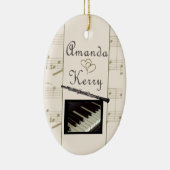 Aangepaste versiering voor Kerry en Amanda Keramisch Ornament (Rechts)