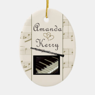 Aangepaste versiering voor Kerry en Amanda Keramisch Ornament