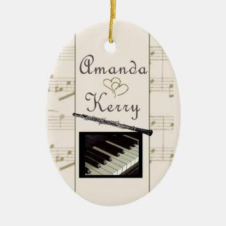 Aangepaste versiering voor Kerry en Amanda Keramisch Ornament