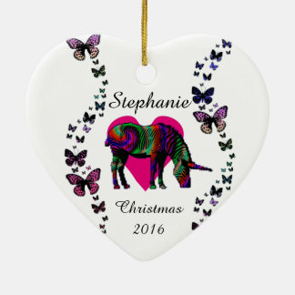 Aangepaste versiering voor Magic Unicorn Butterfly Keramisch Ornament