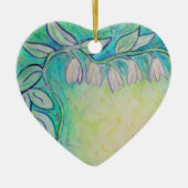 Aangepaste versiering voor tuinfeesten bloem keramisch ornament (Voorkant)