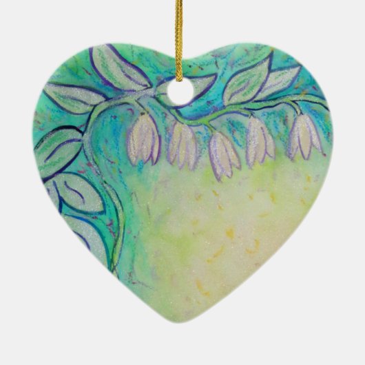 Aangepaste versiering voor tuinfeesten bloem keramisch ornament (Achterkant)