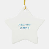 Aangepaste versiering voor vrede keramisch ornament (Achterkant)