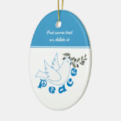 Aangepaste versiering voor vrede keramisch ornament (Links)