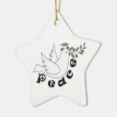Aangepaste versiering voor vrede keramisch ornament (Links)