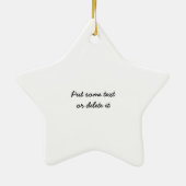 Aangepaste versiering voor vrede keramisch ornament (Achterkant)