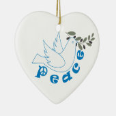 Aangepaste versiering voor vrede keramisch ornament (Rechts)