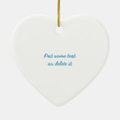 Aangepaste versiering voor vrede keramisch ornament (Achterkant)