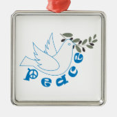 Aangepaste versiering voor vrede metalen ornament (Voorkant)