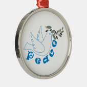 Aangepaste versiering voor vrede metalen ornament (Rechts)