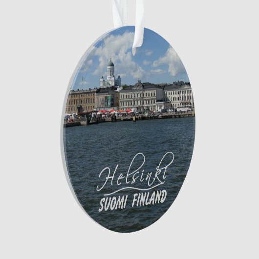 Aangepaste versieringen van HELSINKI Finland Ornament (voorkant)