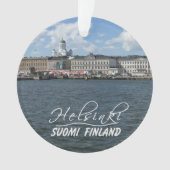 Aangepaste versieringen van HELSINKI Finland Ornament (voorkant)
