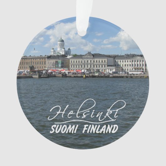 Aangepaste versieringen van HELSINKI Finland Ornament (voorkant)