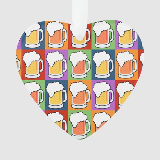 Aangepaste versieringen voor BEER Pop Art Ornament (voorkant)