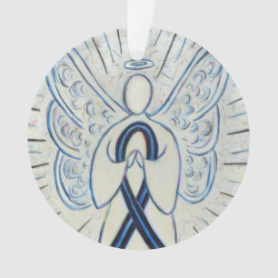 Aangepaste versieringen voor blauw en zwart bewust ornament