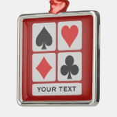 Aangepaste versieringen voor kaartspeler metalen ornament (Links)