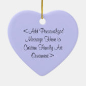 Aangepaste versieringen voor vaders en dochterfami keramisch ornament (Achterkant)