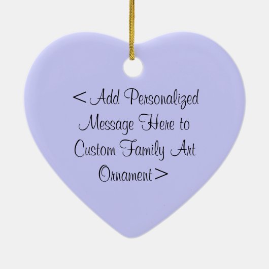 Aangepaste versieringen voor vaders en dochterfami keramisch ornament (Achterkant)