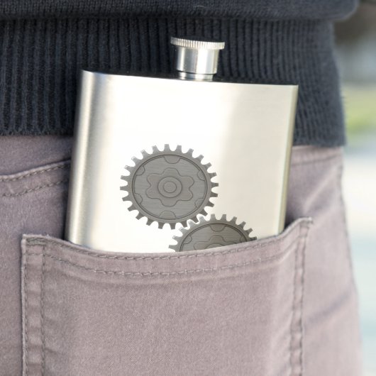 Aangepaste versnellingsbak heupfles (Voorbeeld)