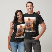 Aangepaste verticale foto en tekst t-shirt (Unisex)
