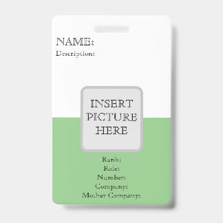 Aangepaste verticale ID-badge Badge