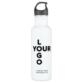 Aangepaste verticale Logo en tekst Waterfles